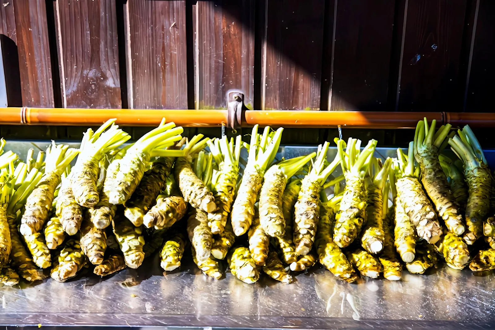 Daio Wasabi Farm's spring-fed canals and waterwheels
